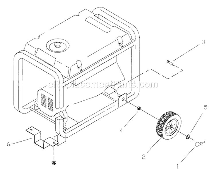 Page E Diagram and Parts List for 1189-0  Briggs and Stratton Generator